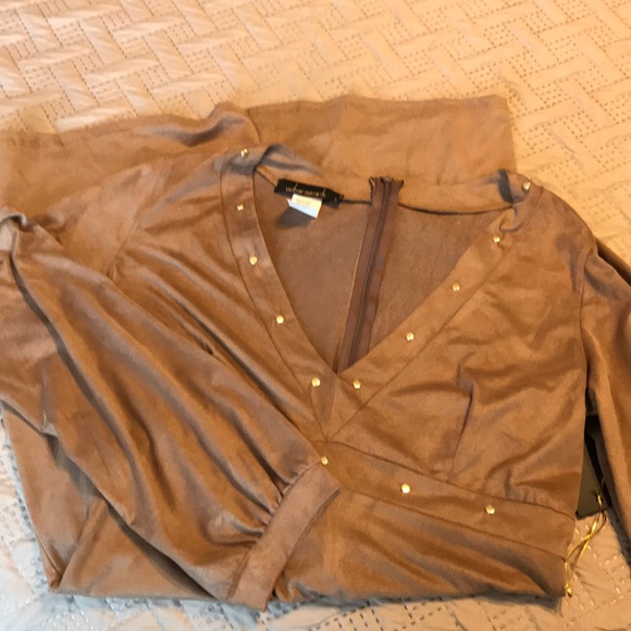 Faux suede dress NWT - Picture 3 of 7